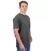 Tultex 202 Unisex Tee with a Tear-Away Tag  in Charcoal side view
