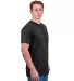 Tultex 202 Unisex Tee with a Tear-Away Tag  in Coal side view