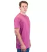 Tultex 202 Unisex Tee with a Tear-Away Tag  in Heather cassis side view