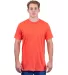 Tultex 202 Unisex Tee with a Tear-Away Tag  in Heather orange front view