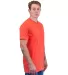 Tultex 202 Unisex Tee with a Tear-Away Tag  in Heather orange side view
