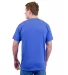 Tultex 202 Unisex Tee with a Tear-Away Tag  Heather Royal back view