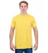 Tultex 202 Unisex Tee with a Tear-Away Tag  in Lemon front view
