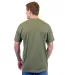 Tultex 202 Unisex Tee with a Tear-Away Tag  in Military green back view