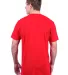 Tultex 202 Unisex Tee with a Tear-Away Tag  in Red back view
