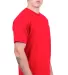Tultex 202 Unisex Tee with a Tear-Away Tag  in Red side view