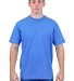 Tultex 202 Unisex Tee with a Tear-Away Tag  in Turquoise front view