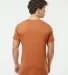 Tultex 202 Unisex Tee with a Tear-Away Tag  in Heather rust back view
