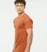 Tultex 202 Unisex Tee with a Tear-Away Tag  in Heather rust side view