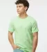 Tultex 202 Unisex Tee with a Tear-Away Tag  in Neo mint front view