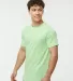 Tultex 202 Unisex Tee with a Tear-Away Tag  in Neo mint side view