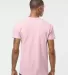 Tultex 202 Unisex Tee with a Tear-Away Tag  Pink back view