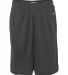 4119 Badger Adult B-Core Performance Shorts With P Graphite front view
