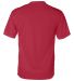 4120 Badger Adult B-Core Short-Sleeve Performance  in Red back view
