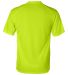 4120 Badger Adult B-Core Short-Sleeve Performance  in Safety yellow back view
