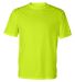 4120 Badger Adult B-Core Short-Sleeve Performance  in Safety yellow front view
