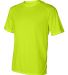 4120 Badger Adult B-Core Short-Sleeve Performance  in Safety yellow side view