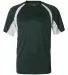 4144 Badger Adult B-Core Short-Sleeve Two-Tone Hoo Forest/ White front view