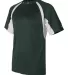 4144 Badger Adult B-Core Short-Sleeve Two-Tone Hoo Forest/ White side view