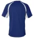 4144 Badger Adult B-Core Short-Sleeve Two-Tone Hoo Royal/ White back view