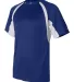 4144 Badger Adult B-Core Short-Sleeve Two-Tone Hoo Royal/ White side view
