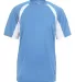 4144 Badger Adult B-Core Short-Sleeve Two-Tone Hoo Columbia Blue/ White front view