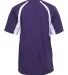 4144 Badger Adult B-Core Short-Sleeve Two-Tone Hoo Purple/ White back view