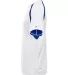 4144 Badger Adult B-Core Short-Sleeve Two-Tone Hoo White/ Royal side view