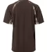 4144 Badger Adult B-Core Short-Sleeve Two-Tone Hoo Brown/ Force back view