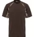 4144 Badger Adult B-Core Short-Sleeve Two-Tone Hoo Brown/ Force front view