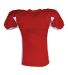 4147 Badger Adult Drive Performance Tee with Contr Red/ White back view