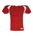 4147 Badger Adult Drive Performance Tee with Contr Red/ White front view