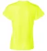 4160 Badger Ladies' B-Core Short-Sleeve Performanc Safety Yellow back view