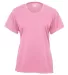 4160 Badger Ladies' B-Core Short-Sleeve Performanc Pink front view
