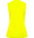 4163 Badger Ladies' Sleeveless Tee Safety Yellow back view