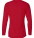 4164 Badger Ladies' B-Dry Core Long-Sleeve Tee Red back view