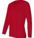 4164 Badger Ladies' B-Dry Core Long-Sleeve Tee Red side view
