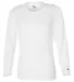4164 Badger Ladies' B-Dry Core Long-Sleeve Tee White front view