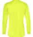 4164 Badger Ladies' B-Dry Core Long-Sleeve Tee Safety Yellow back view