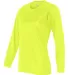 4164 Badger Ladies' B-Dry Core Long-Sleeve Tee Safety Yellow side view