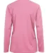 4164 Badger Ladies' B-Dry Core Long-Sleeve Tee Pink back view