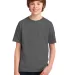42000B Gildan Youth Core Performance T-Shirt in Charcoal front view