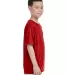 42000B Gildan Youth Core Performance T-Shirt in Red side view
