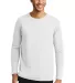 42400 Gildan Adult Core Performance Long-Sleeve T- in White front view