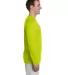 42400 Gildan Adult Core Performance Long-Sleeve T- in Safety green side view