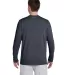 42400 Gildan Adult Core Performance Long-Sleeve T- in Charcoal back view