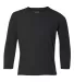 42400B Gildan Youth Core Performance Long-Sleeve T BLACK front view