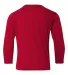 42400B Gildan Youth Core Performance Long-Sleeve T RED back view