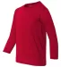 42400B Gildan Youth Core Performance Long-Sleeve T RED side view