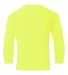 42400B Gildan Youth Core Performance Long-Sleeve T SAFETY GREEN back view